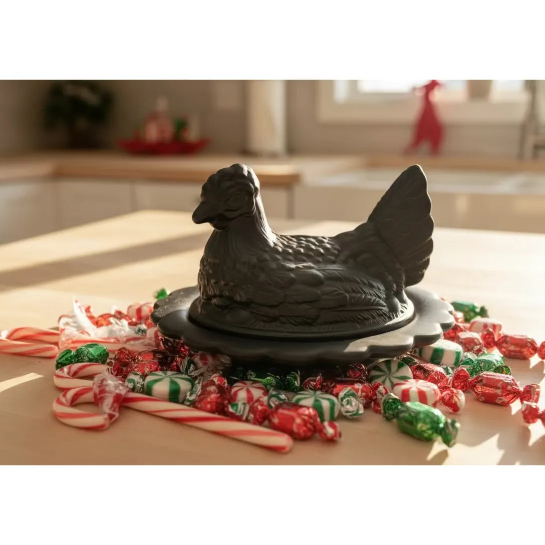 Glass covered chicken dish