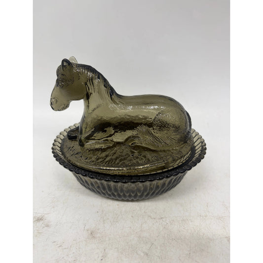 Covered Pony on Split Ribbed Base