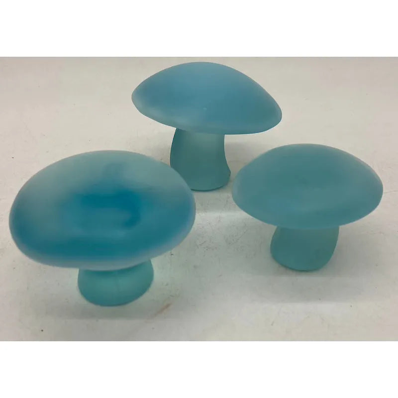 Solid Glass Mushroom