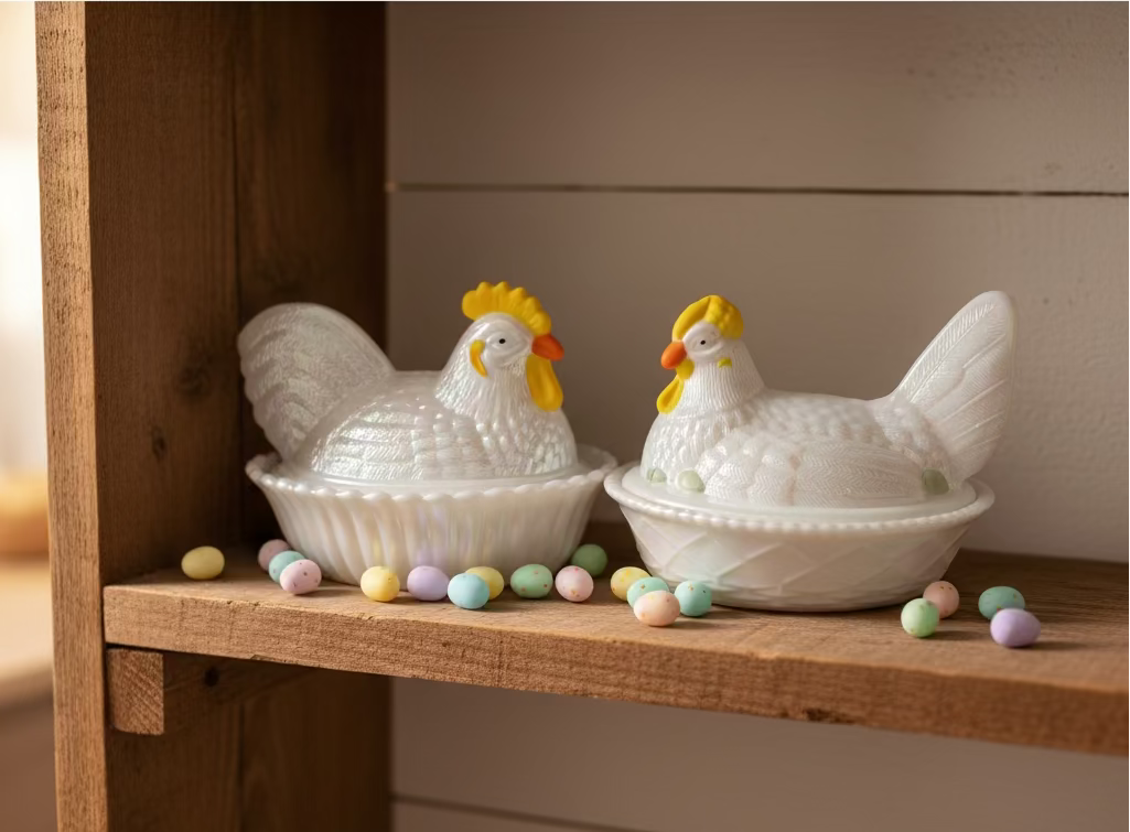Covered 5" Chicken and Rooster (Sets will not be sold separately)