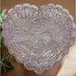 Heart Covered Jewelry Box or Candy Dish