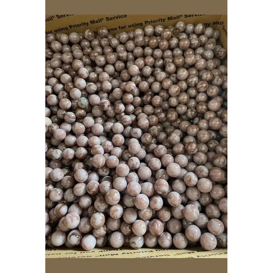 Lavender & White Glass Marble (Sold by box Only)