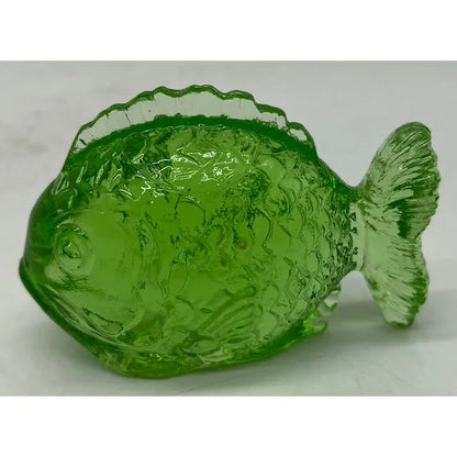 Solid Glass Chubby Fish Figurine