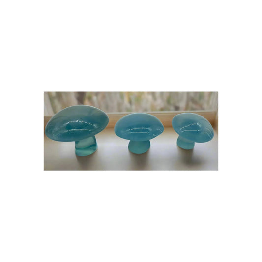 Solid Glass Mushroom