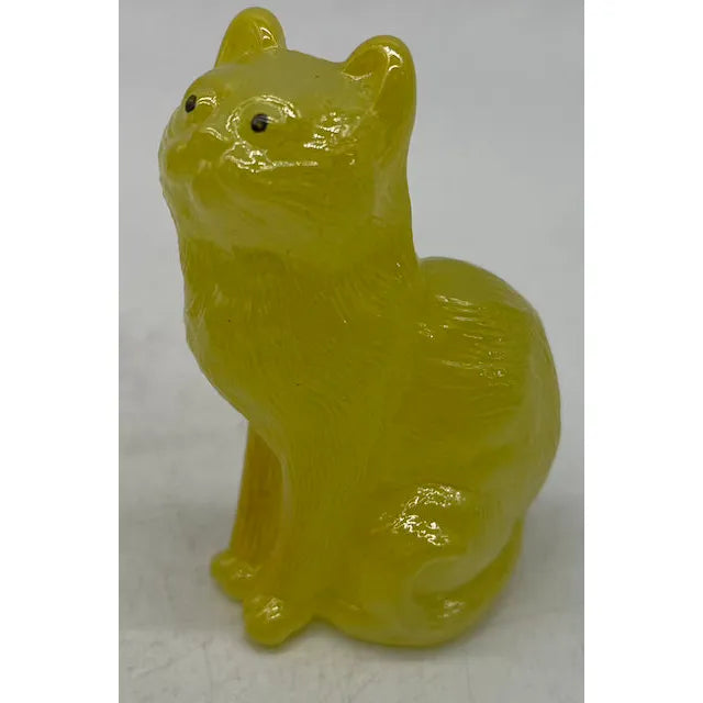 3" Solid Glass Sitting Kitten