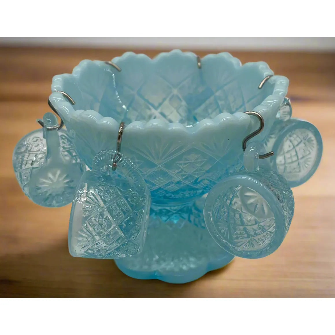 Fan & Feather Miniature Punch Bowl Set