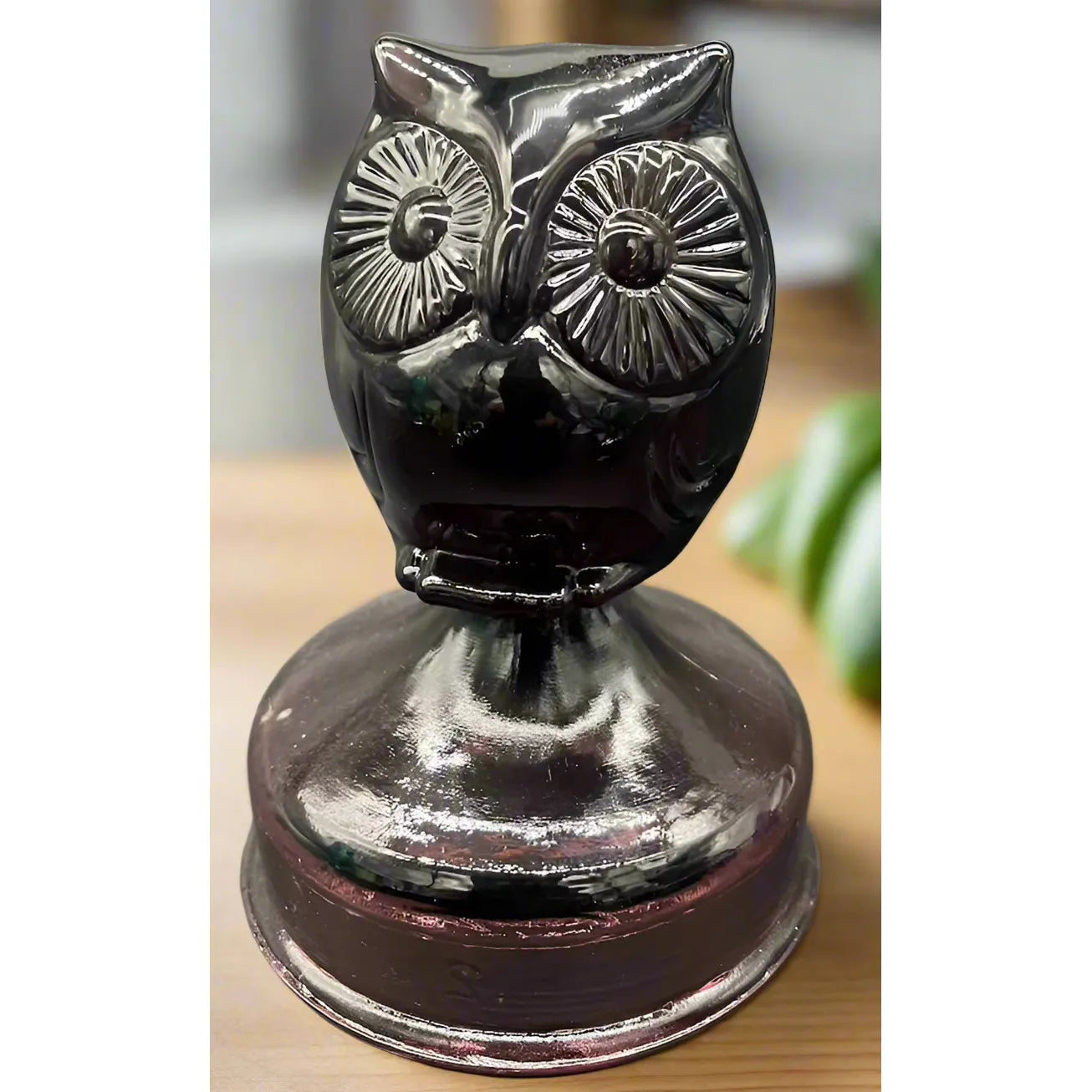 Solid Glass Fenton Big Eye Owl