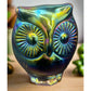 Solid Glass Fenton Big Eye Owl