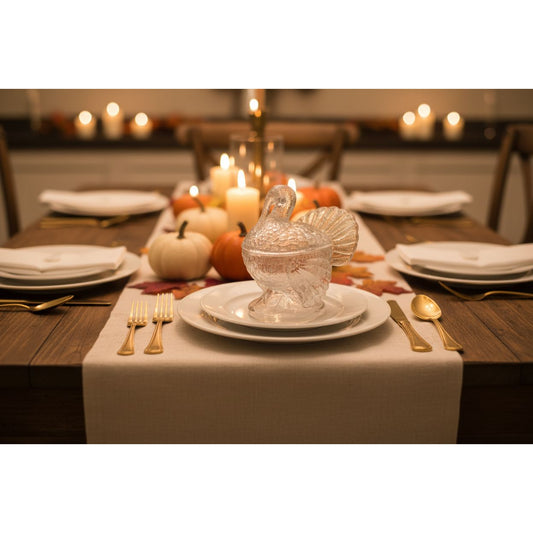 Covered Turkey Dish - Basement find over 20 years old