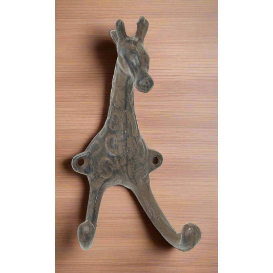 Cast Iron Double Hook - Giraffe Hook