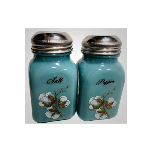 Stove Top Salt & Pepper Shakers Decorated w/Butterflies, Birds & Flowers