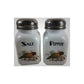 Stove Top Salt & Pepper Shakers Decorated w/Butterflies, Birds & Flowers