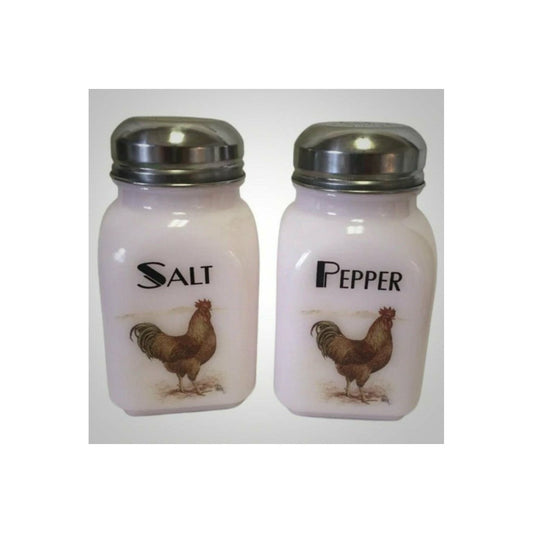 Stove Top Salt & Pepper Shakers Decorated w/Chicken & Roosters