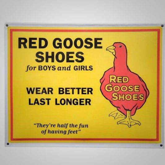 Red Goose Shoes for Boys and Girls Tin Sign