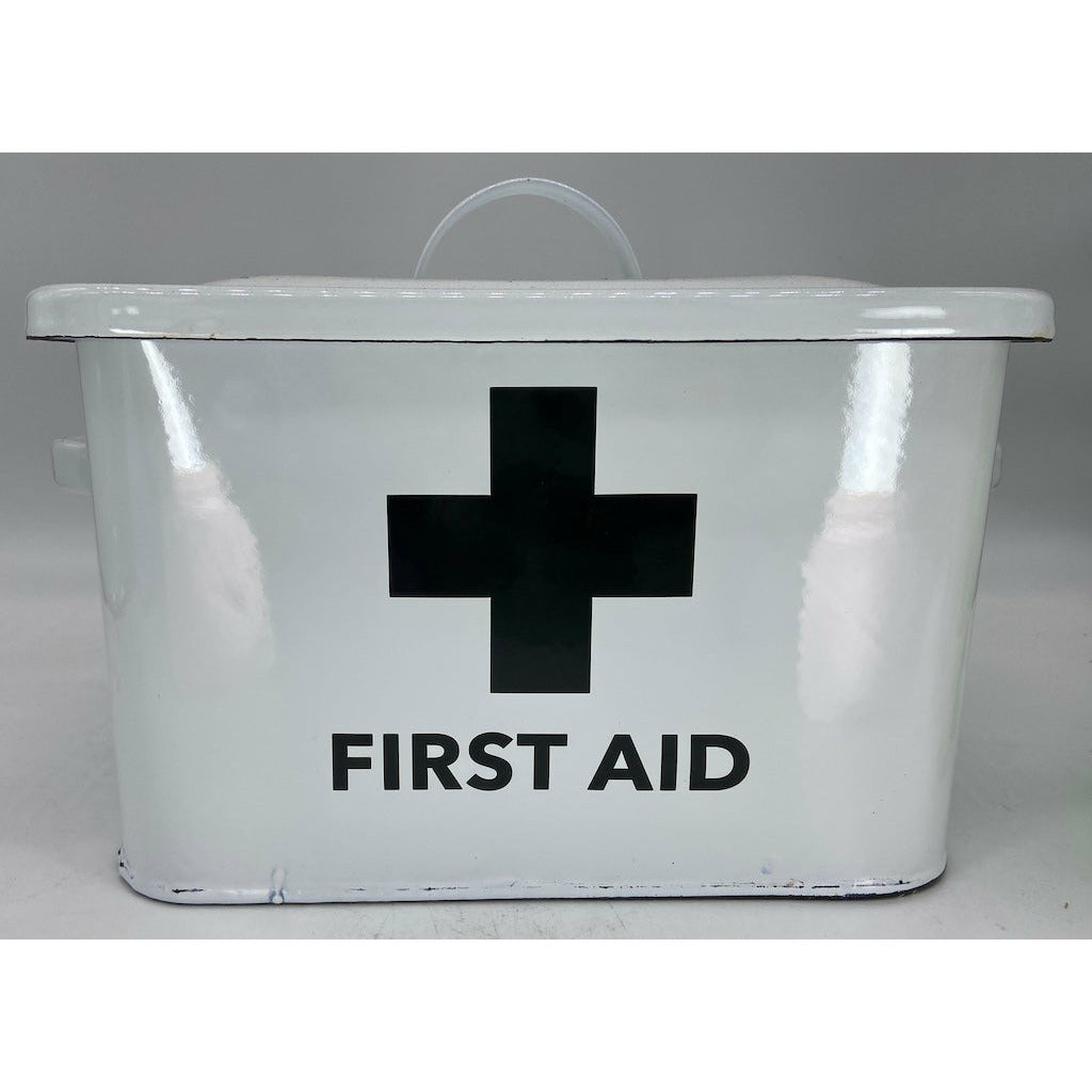 First Aid Enamel Box