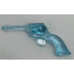 Solid Glass Revolver Pistol Gun Paperweight
