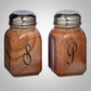 Stove Top Salt & Pepper Shakers Monogram
