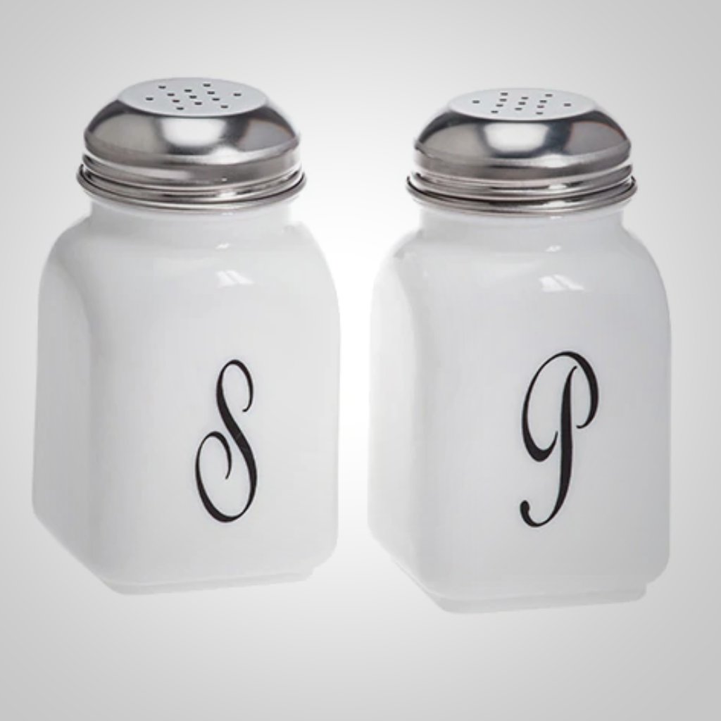 Stove Top Salt & Pepper Shakers Monogram