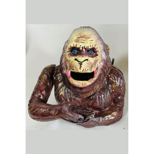 Serious Sasquatch Bust Mechanical Bank
