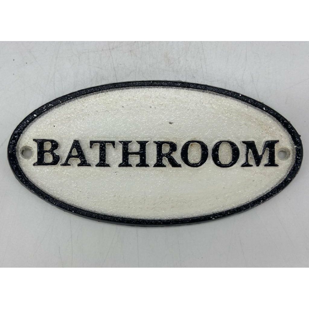 Cast Iron Sign "Bathroom"