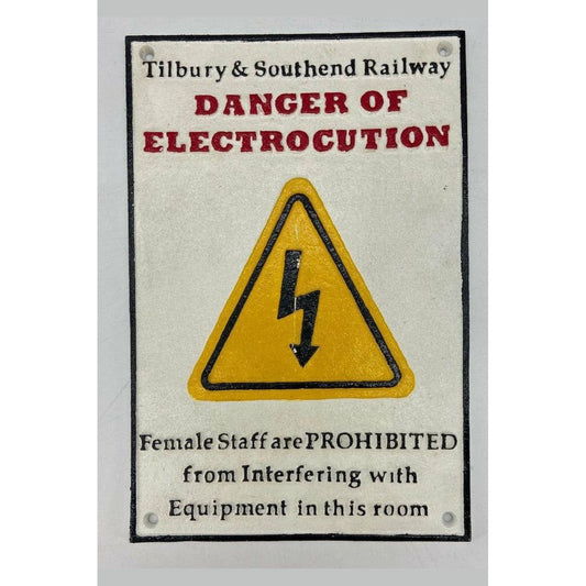 Cast Iron Sign "Tilbury & Southend Railway..."