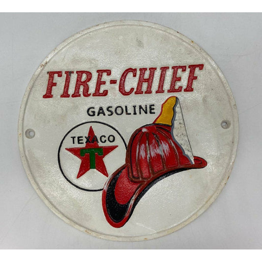 Cast Iron Sign "Fire-Chief Gasoline - Texaco"