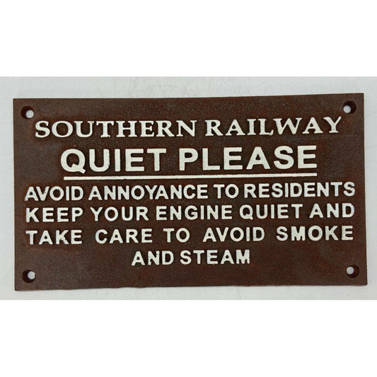 Cast Iron Sign "Southern Railway..."