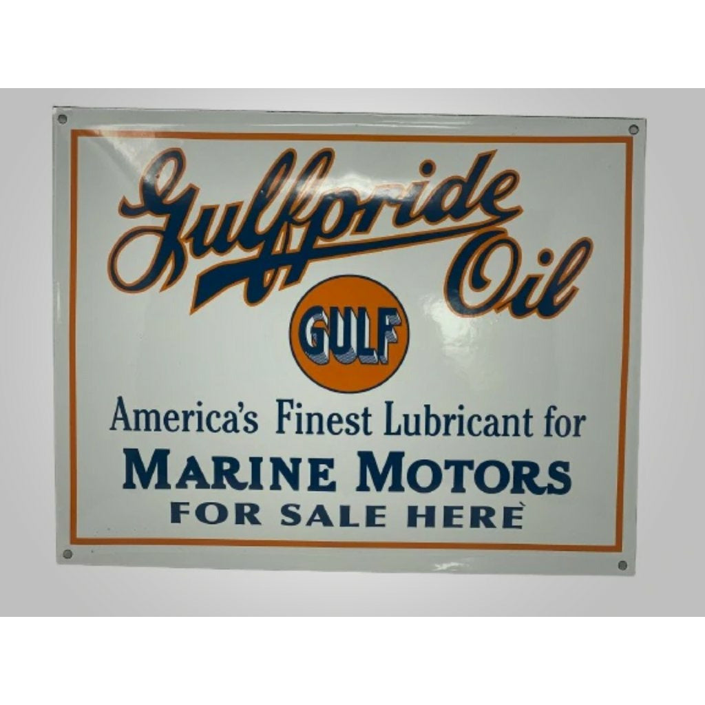 Gulfpride Oil Enamelware Sign