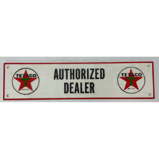 Cast Iron Sign "Texaco - Authorized Dealer"
