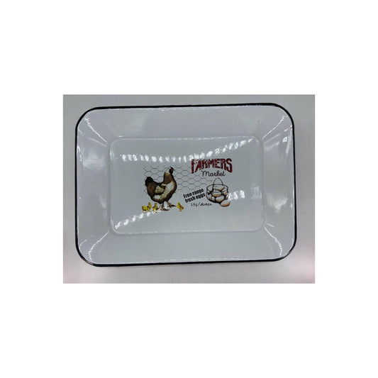 Enamel Farmers Market Tray